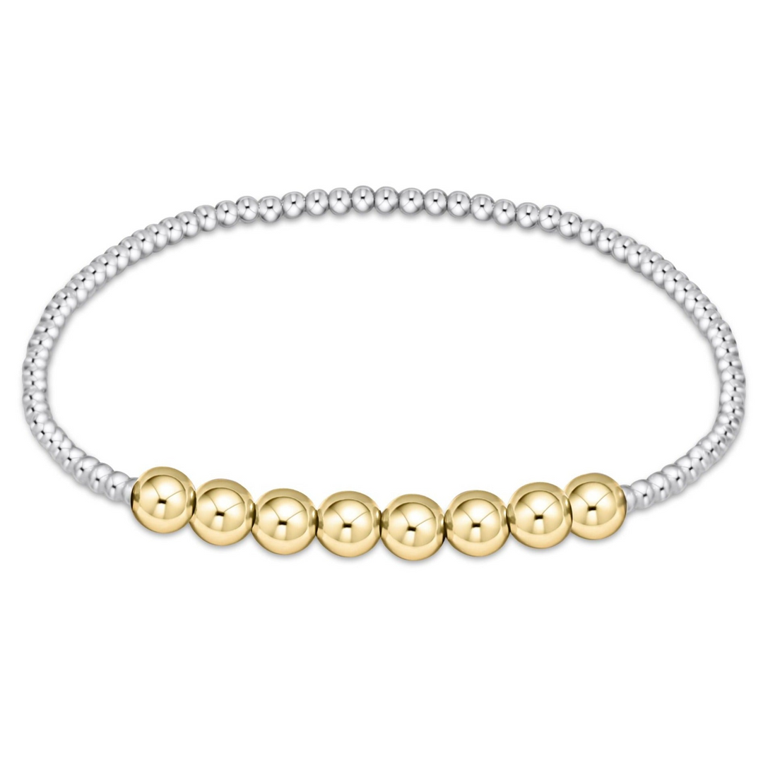 enewton - Classic Beaded Bliss 2.5mm Mixed Metal Bracelet (Standard 6.25")