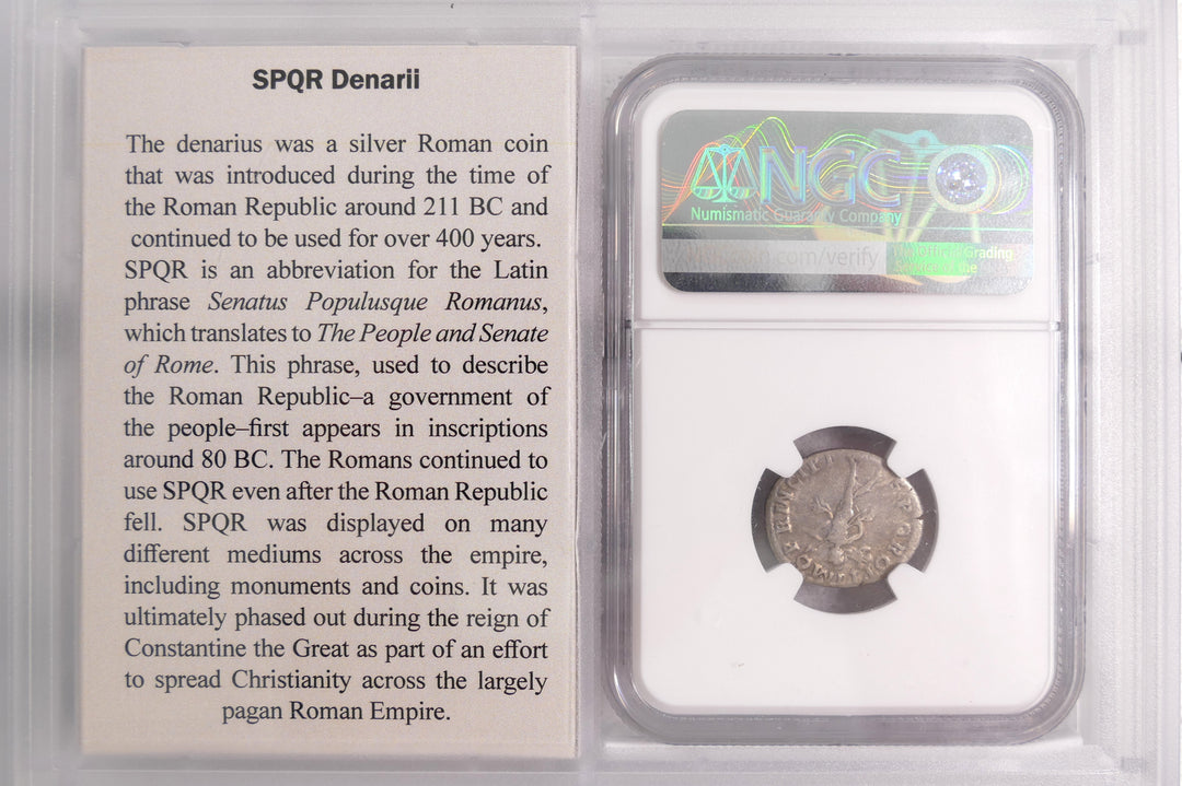 ROMAN EMPIRE 98-117 AD AR DENARIUS
