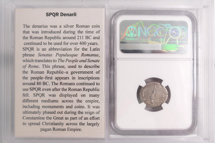 ROMAN EMPIRE 98-117 AD AR DENARIUS