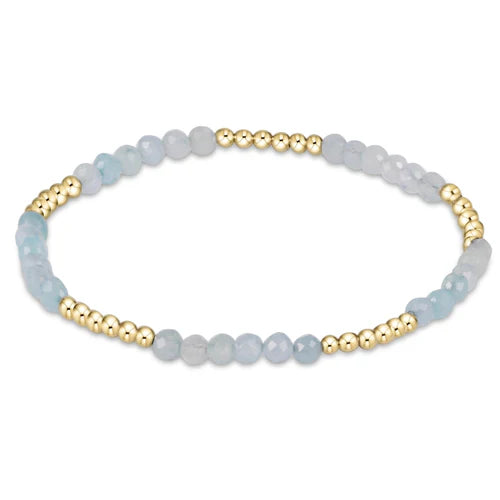 enewton - 14k gold-filled - Yellow Gold Aquamarine Stretch Bracelet