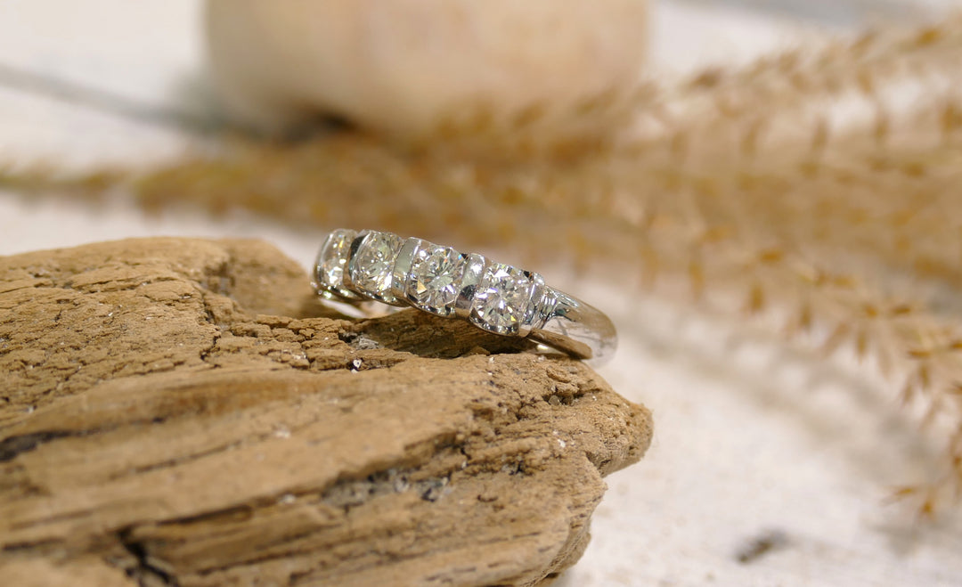 Platinum White Gold 1.52ct Diamond Ring (Size 6.5)