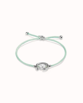 Uno de 50 - Sterling Silver - Blue Green Thread Pearl Bracelet
