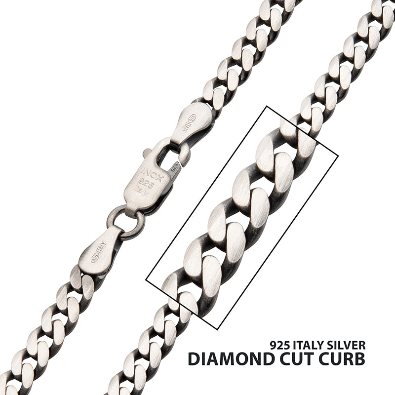 4.4mm 925 Italy Silver Black R