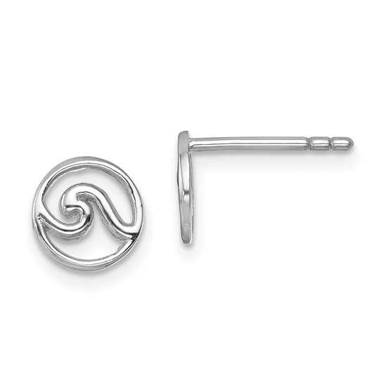 Sterling Silver Rhodium-Plated