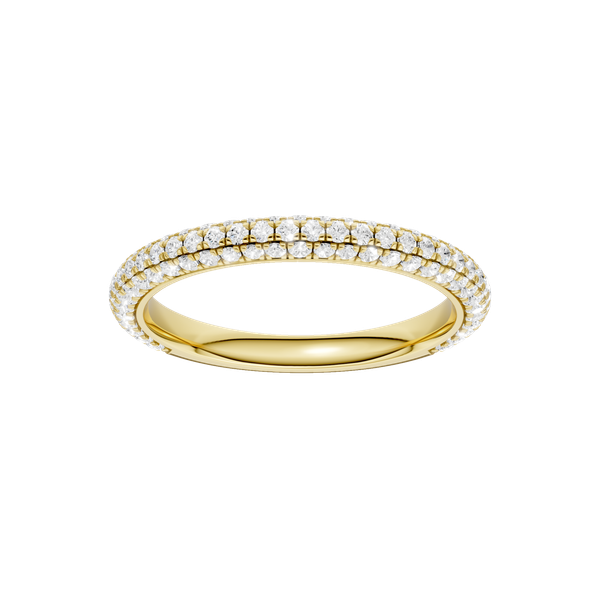 14k Yellow Gold 0.60ctw Lab Grown Diamond Halo Ring
