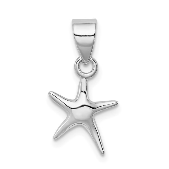 Sterling Silver Rhodium-Plated
