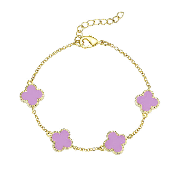 Four Leaf Clover Link Bracelet