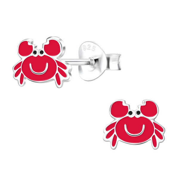 SS  Red Crab Earrings