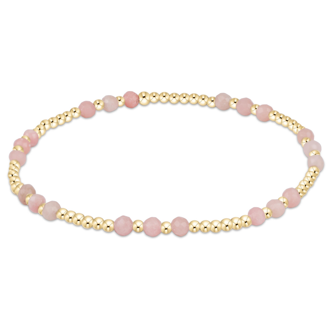 enewton - Joy 3mm - Pink Opal Gold-Filled Bracelet (Standard 6.25")