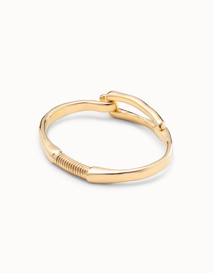 18K gold-plated buckle bracelet