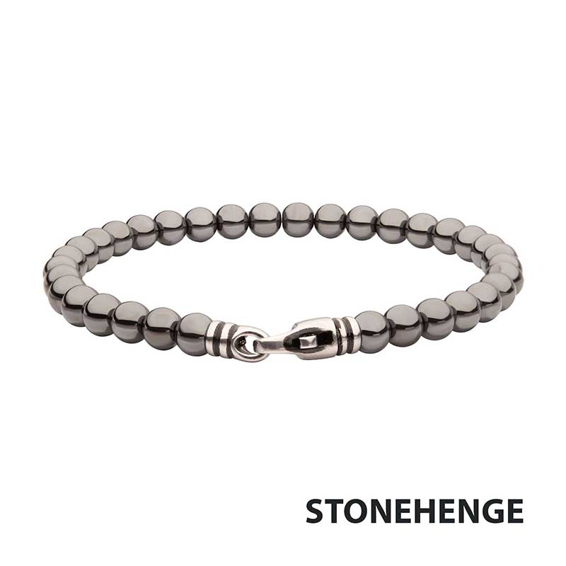 6mm Hematite Stone Bead Bracel