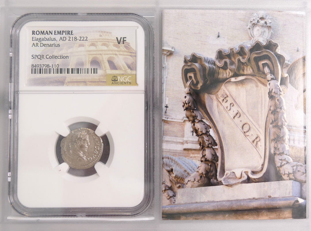 ROMAN EMPIRE 218-222 AD AR DENARIUS