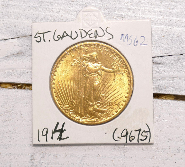 US 1914 DOUBLE EAGLE PHILLY MINT MS 62 UNGRADED