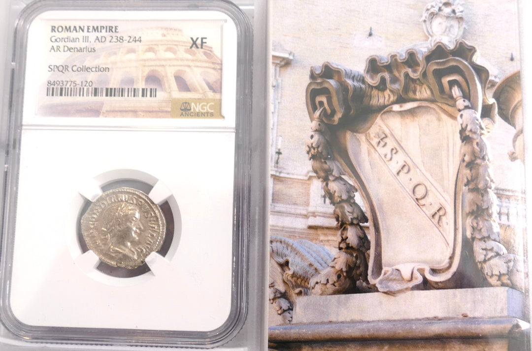 ROMAN EMPIRE 238-244 AD AR DENARIUS