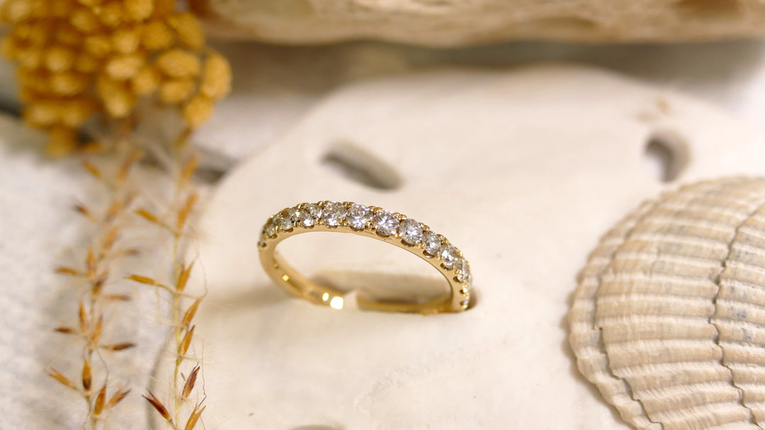 14k Yellow Gold 0.75ctw Diamond Ring (Size 6.5)