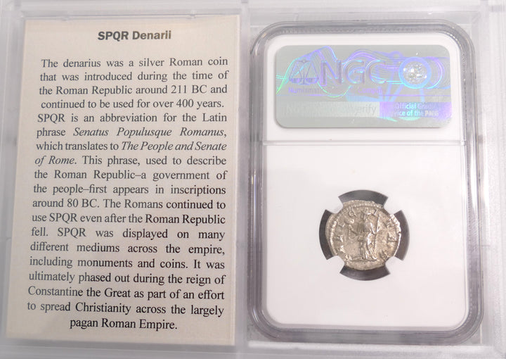 ROMAN EMPIRE 193-217 AD AR DENARIUS