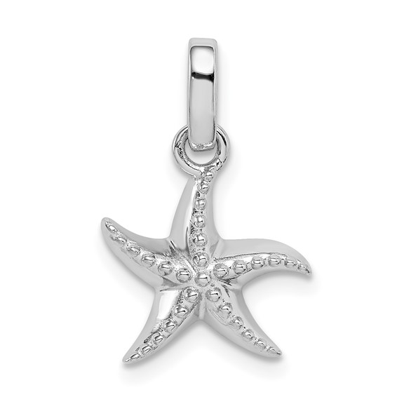 Sterling Silver Rhodium-Plated
