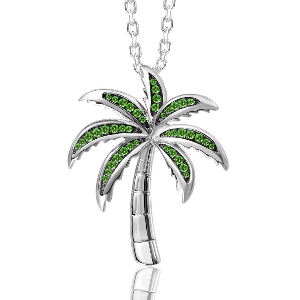 SS 925 Palm Tree TS Pendant; 4