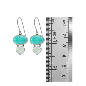 Sterling Silver - Moonstone & Amazonite Pendant