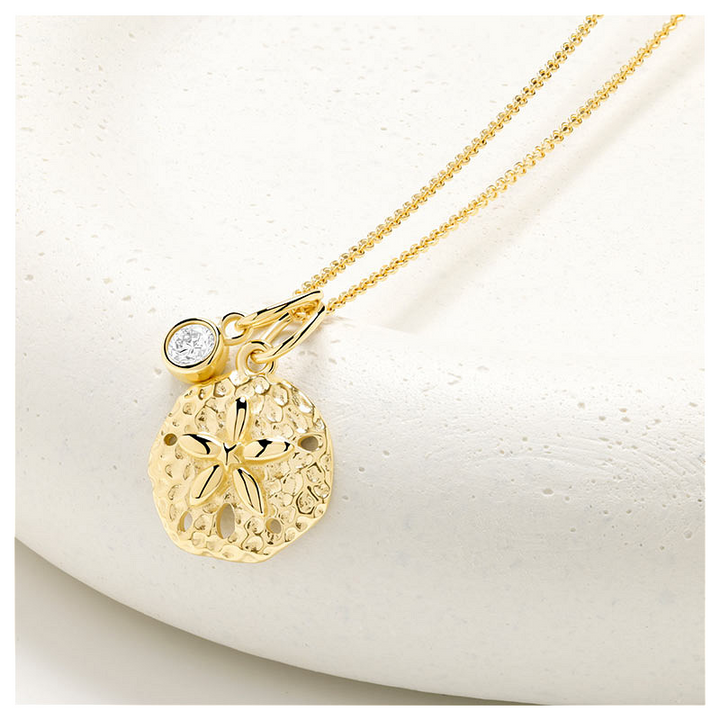 14kt Gold Lab Diamond Sand Dol