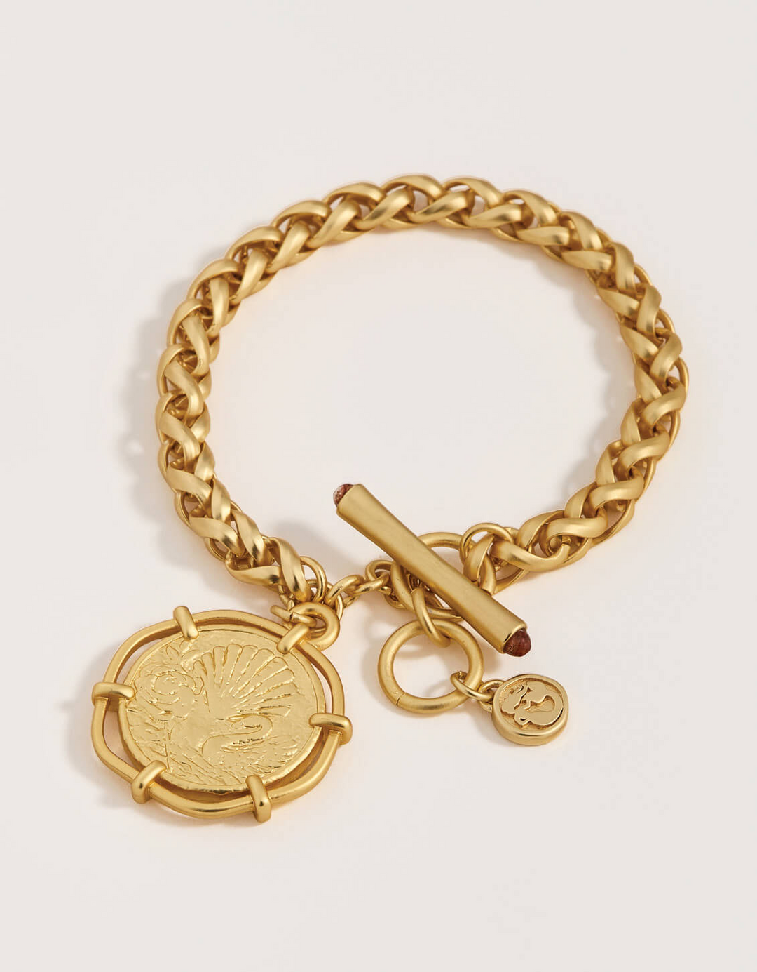 Spartina - - Gold Plated Aphrodite Charm Toggle Bracelet
