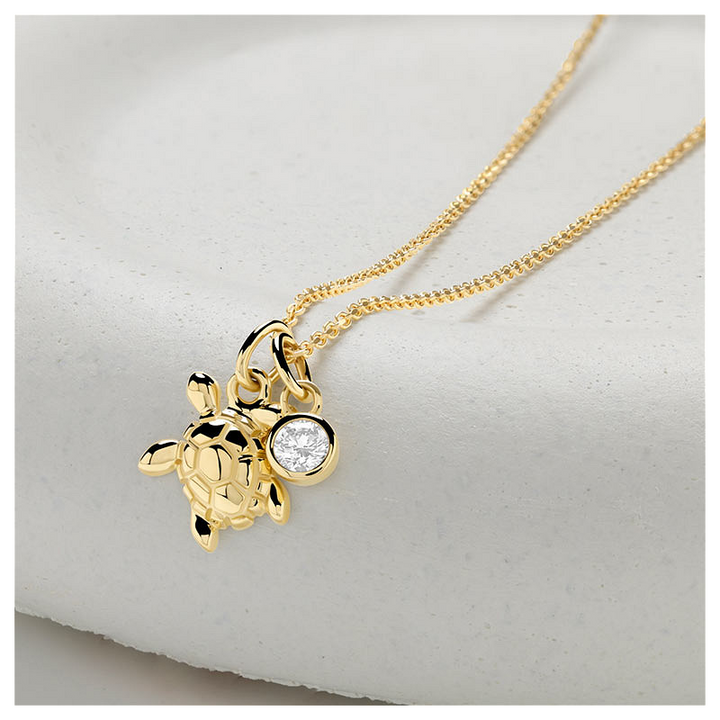 14kt Gold Lab Diamond Turtle N