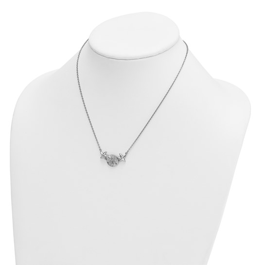 Sterling Silver Rhodium-Plated