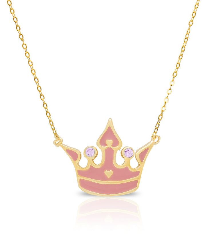 Princess Crown Necklace - Gold