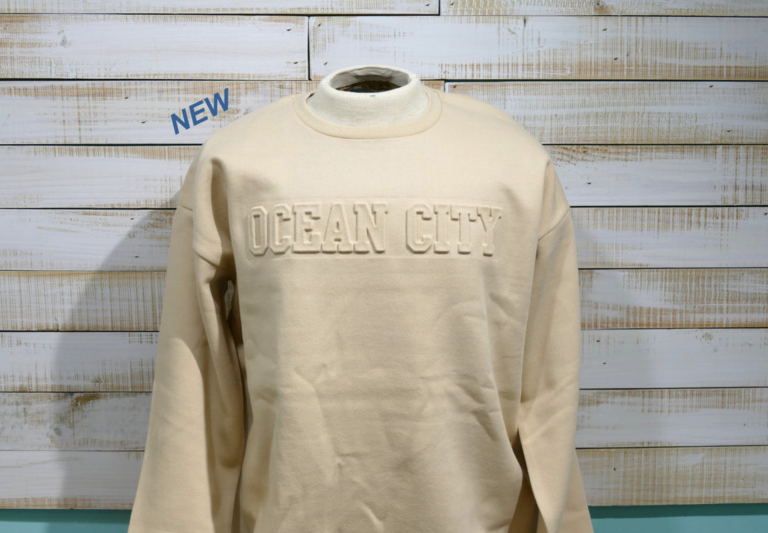 Long Sleeve Crew Neck Sweatshirt - Tan (Extra Large)