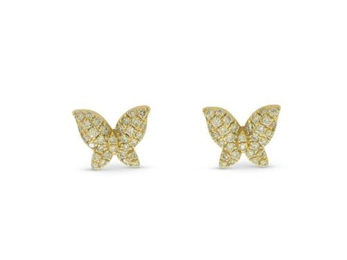 14KY Diamond Pave Butterfly St