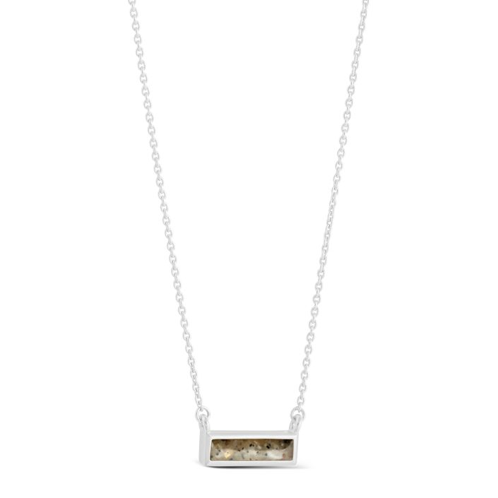 Dune - Sterling Silver - Delicate Dune Bar Ocean City Beach Sand Necklace 16-20" (adjustable)