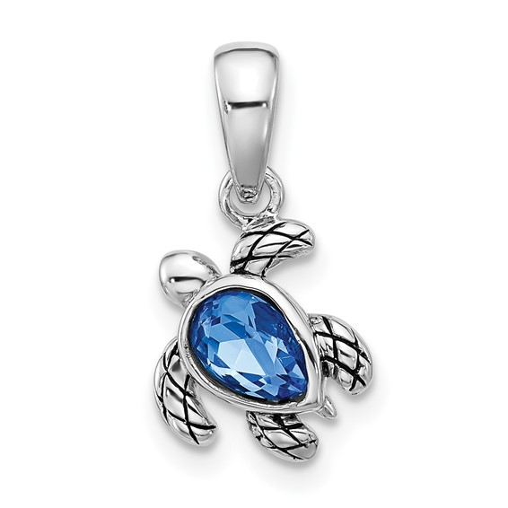 Sterling Silver Rhodium-Plated