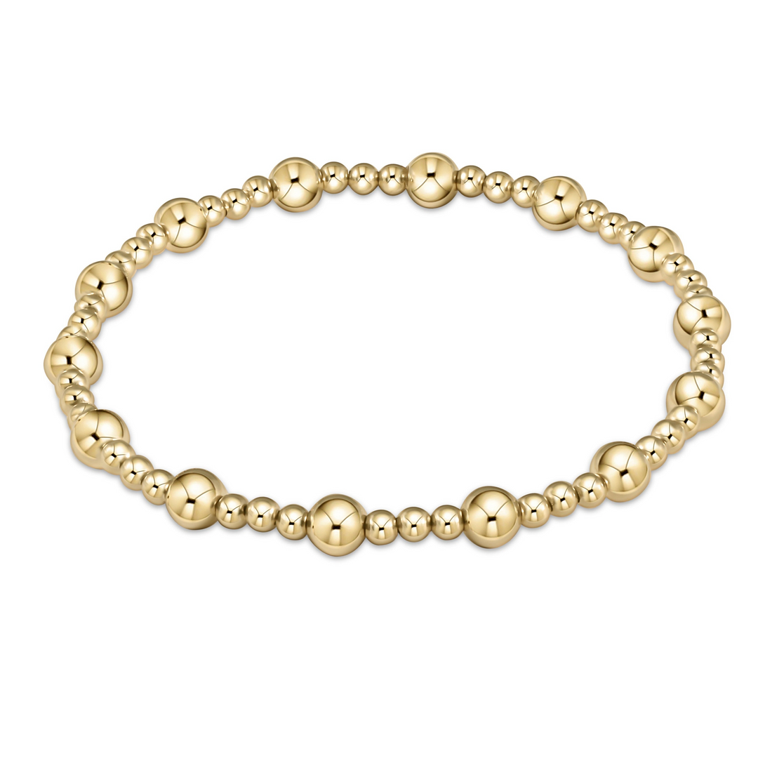 enewton - Classic Sincerity Pattern 5mm Gold-Filled Bracelet (Extends 7.25")