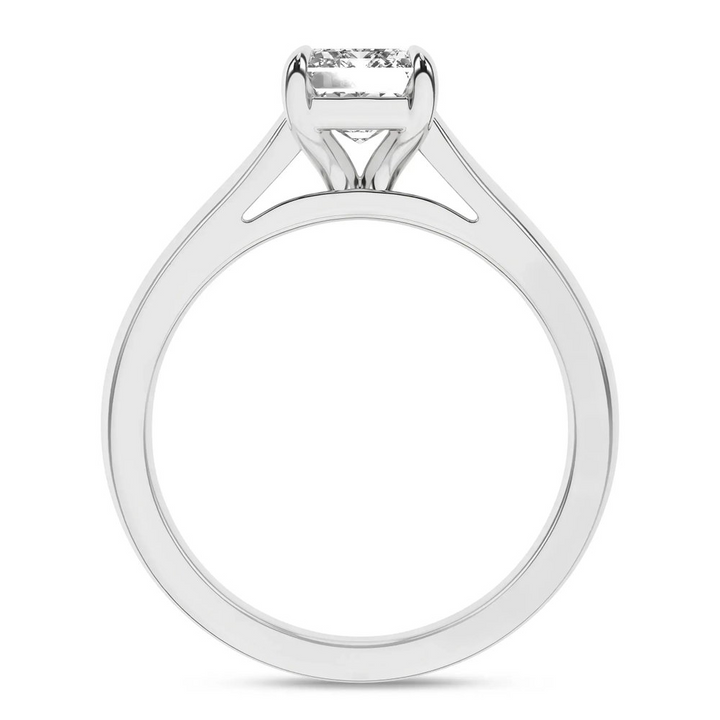 14k White Gold 1.5 CTW Lab Grown Diamond Radiant Ring