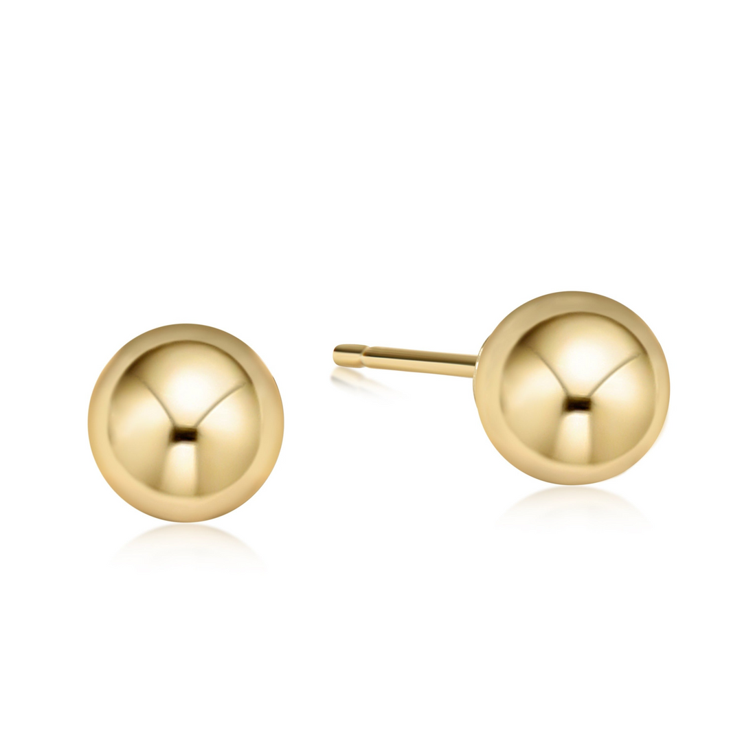 enewton 14k gold-filled Yellow Gold 10mm Round Stud Classic Earrings