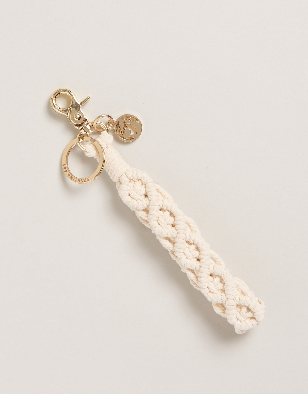 Macrame Wristlet Keychain Natu