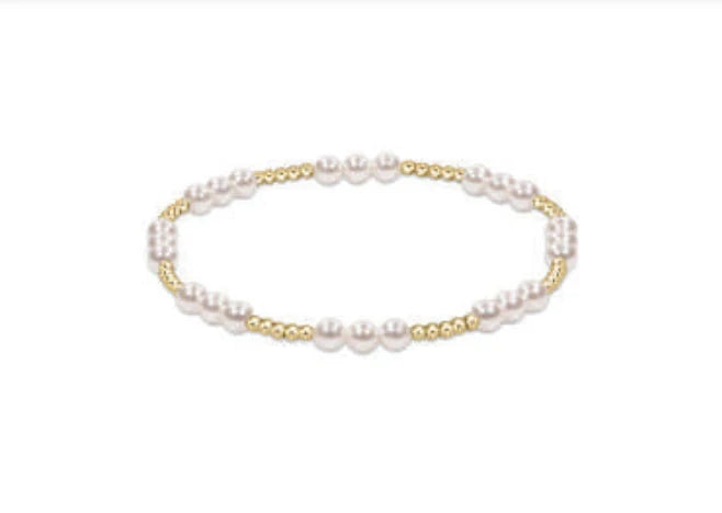 enewton - Classic Joy Pattern 4mm Pearl & Gold-Filled Bracelet (Standard 6.25")