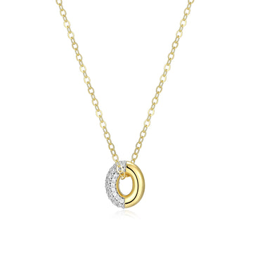 SS GP WT CZ REVERSA NECKLACE