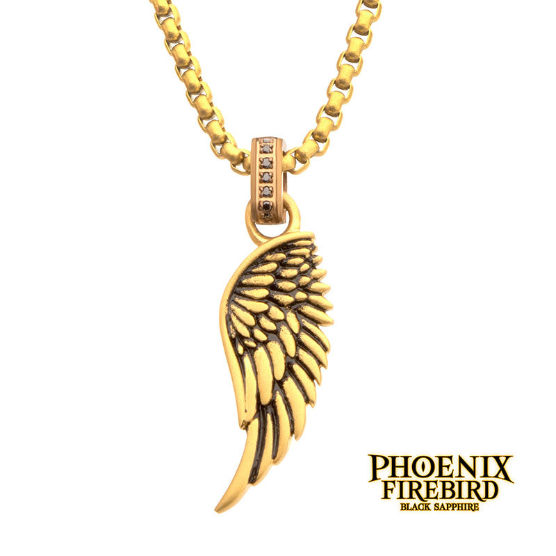 18Kt Gold IP Matte Finish Stee