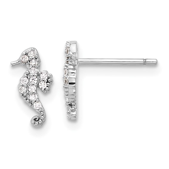 Sterling Silver Rhodium-Plated