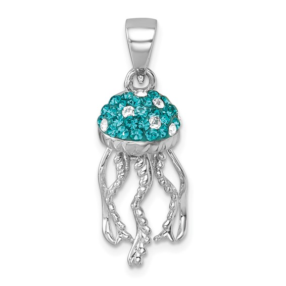SS CRYSTAL JELLYFISH PEND