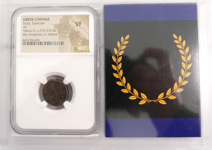 HIERON II THE BRONZE COIN SICILY 275-215 BC