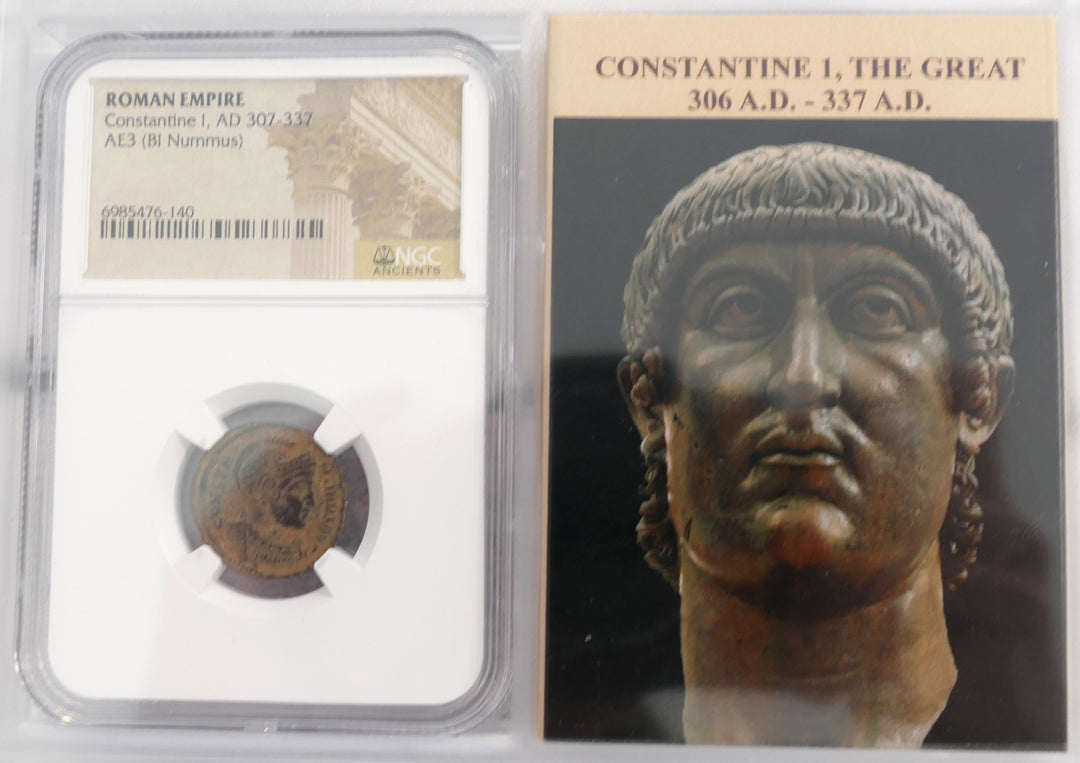 Constantine AE3 BI NUMMUS ROMAN EMPIRE 307-337 AD