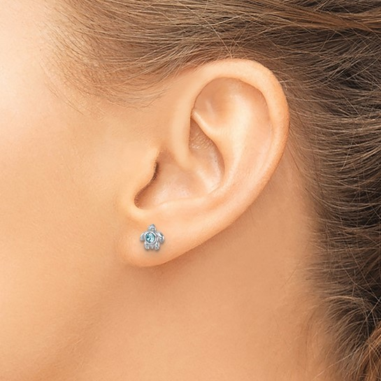 Sterling Silver Rhodium-Plated