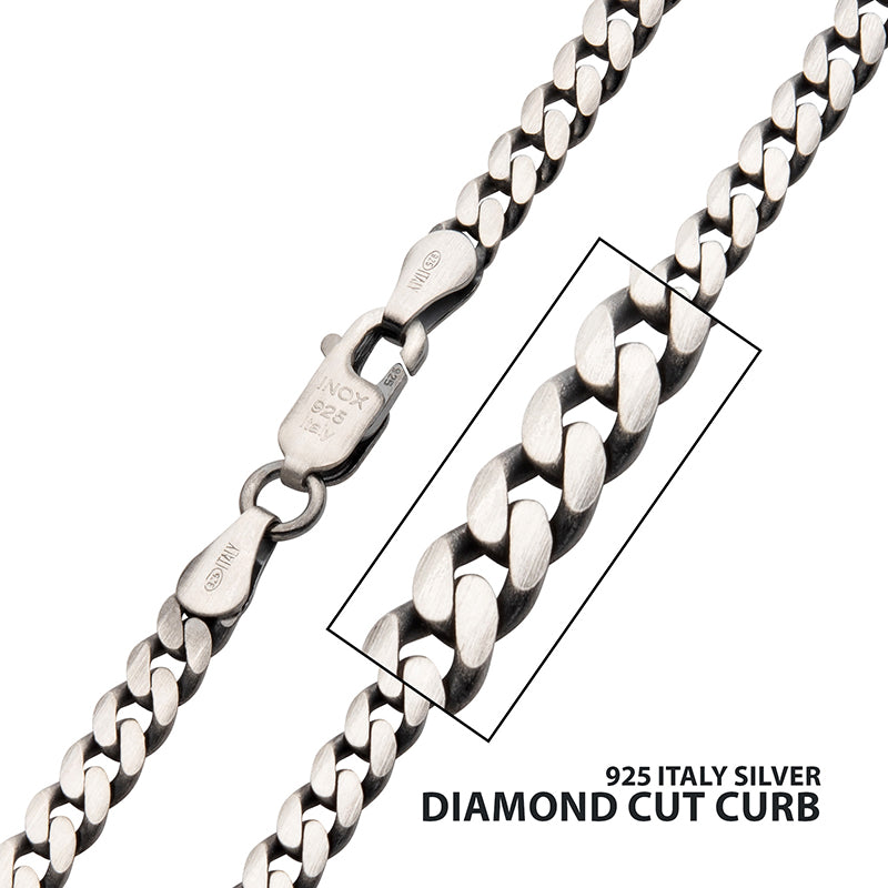 3.6mm 925 Italy Silver Black R