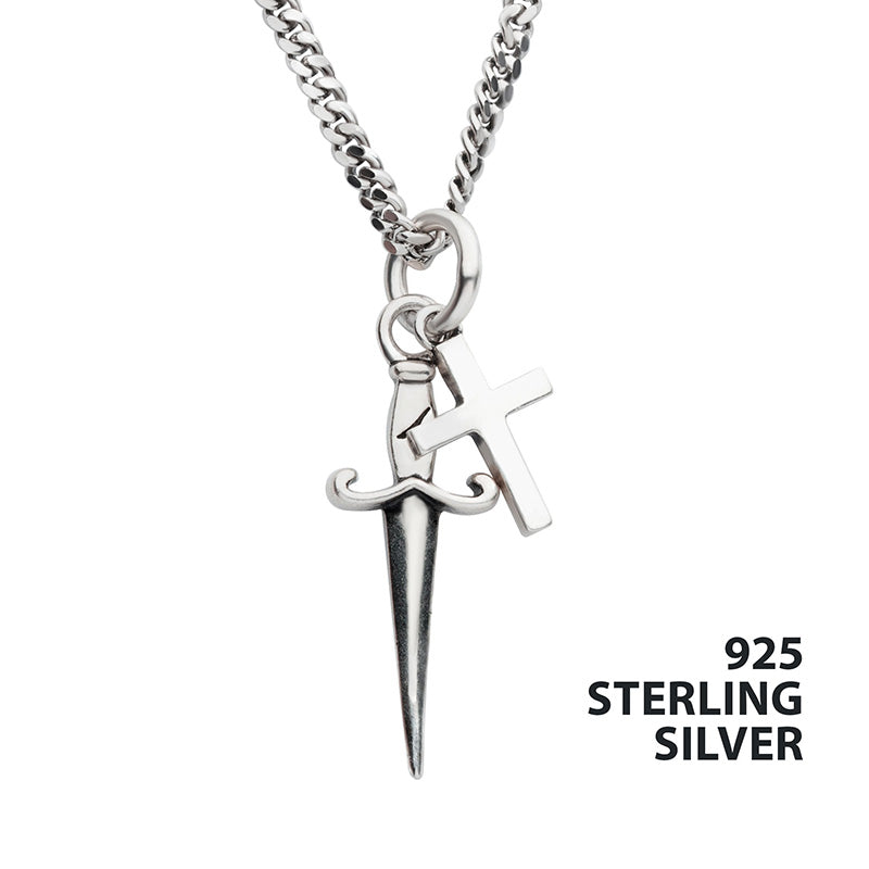 925 Silver Oxidized Dagger and