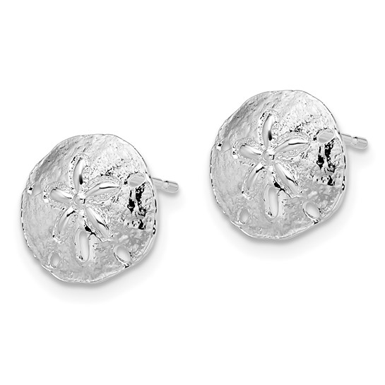 SS POLISHED SANDDOLLAR STUDS