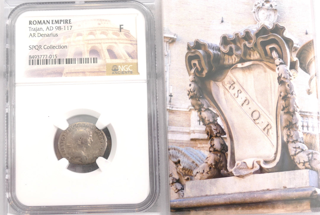 ROMAN EMPIRE 98-117 AD AR DENARIUS