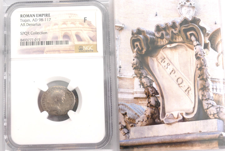 ROMAN EMPIRE 98-117 AD AR DENARIUS