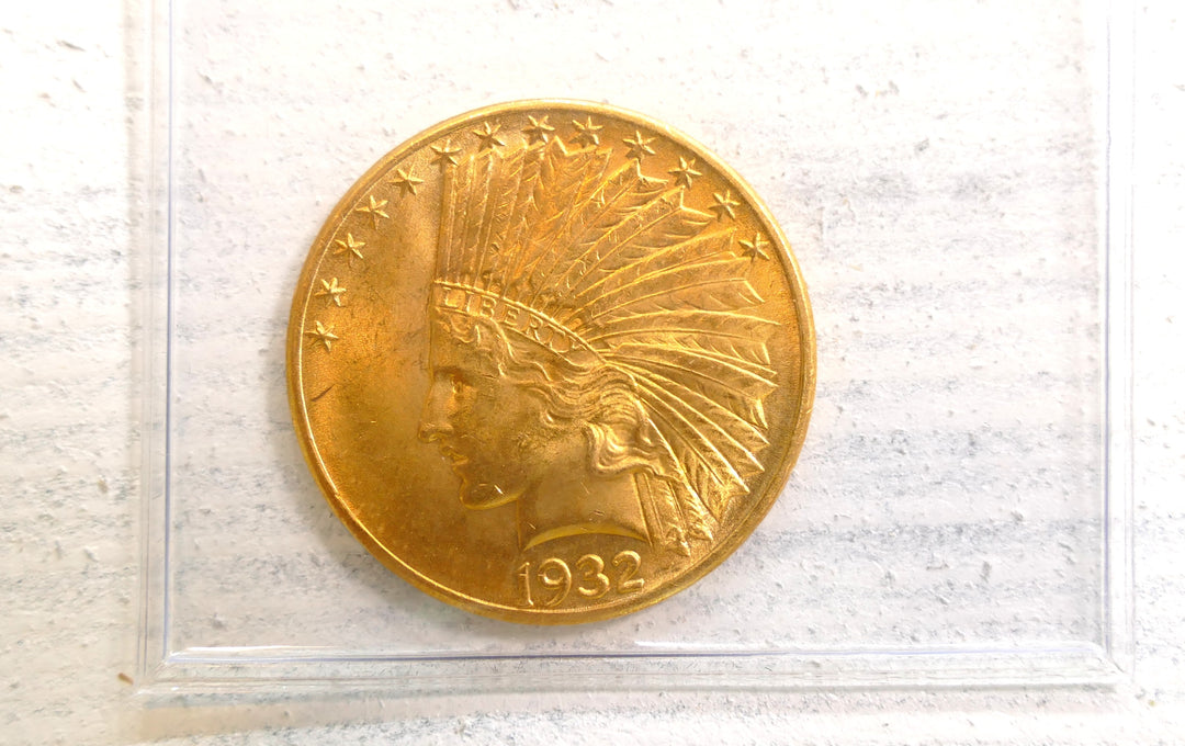 United States 1932 Gold Eagle $10 Philadelphia Mint MS63